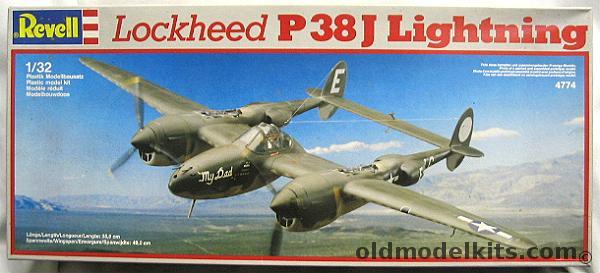 Revell 1/32 Lockheed P-38J Lightning - 'My Dad' Lt. Morris or Pudgy IV' Major Thomas McGuire New Guinea, 4774 plastic model kit
